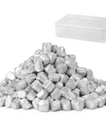 Premium Grade 99.6 Percent Pure Aluminum Ingots And Pellets Pack One Pound raw metal blocks stacked in a pile.