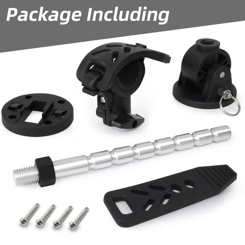 Components of Stabilizer Mount For Trolling Motor Terrova Riptide Ulterra PowerDrive Keeps Shaft Secure And Reduces Bounce On Rough Trails