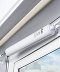 Pneumatic Storm Door Closer With Adjustable Speed And Hold Open Washer for Out Swinging Storm Or Screen Doors White Finish installation