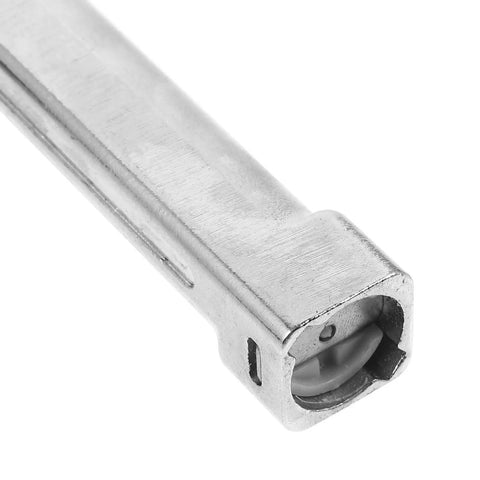Close-up of Heavy Duty Stainless Steel Refrigerator Door Hinge Auto Close Replacement, showing smooth metal finish and pivot