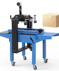 Fully Automatic Carton Sealer for Fast Warehouse Packing And Shipping, 110V Multi Function Tape Dispenser, High Speed Box Sealer With Adjustable Height And Width, Fits Small To Large Boxes, Pro Grade Durable Industrial Packaging Machine for taped carton on rollers