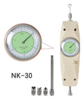 Analog Push Pull Thrust Force Gauge Dynamometer With Pointer 30N 3KG Capacity High Precision Measuring Instrument For Lab And Workshop Easy Readout Durable Build And Versatile Force Measuring Tool, NK-30 with hooks and adapters