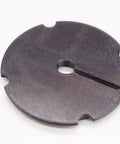 Circular replacement throat plate insert for Sealey SM1302 variable speed scroll saw, enhancing precise throat clearance.