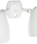 Beefy Bullet Shaped Dual Floodlight Kit PAR38 Aluminum White Hardwired 300W Total Power With Weatherproof Die Cast Housing