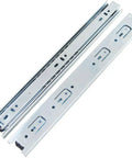 11 Inch Full Extension Ball Bearing Drawer Slides Three Section Side Mounted For Cabinets Kitchens And Furniture silver steel pair
