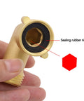 Garden Hose Elbow 90 Degree Solid Brass Quick Adapter For Irrigation And Watering Heavy Duty Connector Keeps Your Hose From Twisting And Leaking