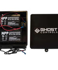 Lockable Weatherproof Battery Box Kit With Two 12V 7.0Ah Batteries, Harness, And Post Mount, open box showing batteries.