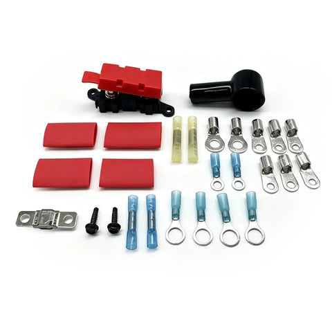 Heavy Duty Ford Alternator Stator Swap Wiring Harness Kit Upgrade Plug And Play Cable Conversion For 1984 Plus Models includes connectors and wiring components.