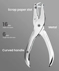 Circle Hole Punch Set Two Piece One Eighth Inch And One Quarter Inch Single Hole Punchers For Crafts Tags And Tickets Durable Steel With Six Sheet Capacity For Home Office And School Easy To Use And Handy For Scrapbooking