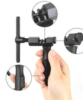 Hand holding Universal Bike Chain Breaker Tool for 1 to 13 Speed Chains with Spare Replaceable Pin Durable Chain Cutter.