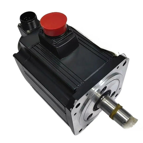 Beefed Up Servo Motor With Rock Solid Torque Control For Heavy Duty Processing Equipment, Built For Reliability, Smooth Operation, Precise Positioning, And Long Lasting Industrial Performance In Tough Settings, black metal housing