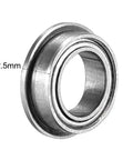 MF85ZZ Flanged Ball Bearing 5mm x 8mm x 2.5mm Double Shielded Chrome Steel GCr15 Deep Groove Bearing side view