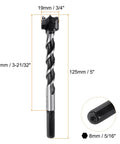 Professional Grade Tungsten Carbide Forstner Drill Bit, 3/4 Inch Diameter, detailed view showing hex shank and cutting edges.