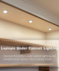 Under Cabinet LED Puck Lights 2 Pack 12V DC Plug In Daylight White No Fuss Ultra Slim 8mm Low Profile Lighting For Displays