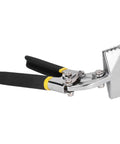 Heavy Duty Hand Seamer with Curved Handle Design and Compound Leverage, made of Chromium Vanadium Steel for sheet metal roofing and siding