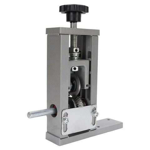 Heavy Duty Manual Wire Stripping Machine Drill Powered Crank Tool 1 To 25mm Gauge Automatic Stripper close-up of gear mechanism
