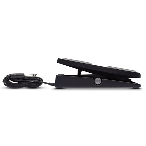 Side view of EX-P Expression Pedal For Keyboards And MIDI Controllers Control Real Time Expression, Volume, with TRS cable