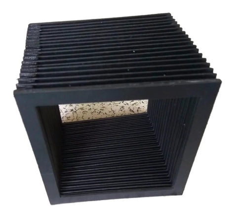 Square Machine Tools Protection Bellow Heavy Duty Shield For Industrial Equipment, Outer 300mm By 300mm, Inner 260mm By 260mm, Length 700mm