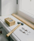Smooth Action KALLORY 2 Piece 304 Stainless Steel Shaft Hinges With 90 Degree Torque 2.0 Nm Friction Damping on windowsill