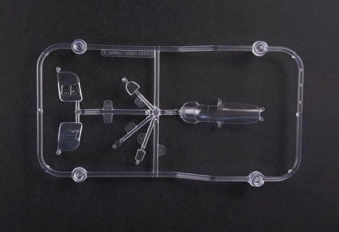 Clear plastic parts sprue from One Forty-Eighth Scale P-39N Airacobra Plastic Model Kit With Detailed Cockpit, Separate Doors And Rudder