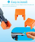 Top Shelf Replacement Brad Nailer Nose Cushions 10 Pack Orange Anti Marring Bumper Tips for easy attachment on nail gun.