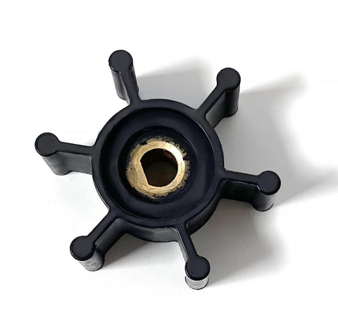 6 Blade Nitrile Impeller For 2 Inch Industrial Fluid Pumps, High Flow Rotary Pump Part For Marine Engines, Keeps Your Cool Under Heavy Load, Durable Water Pump Impeller Replacement black 6-blade nitrile impeller