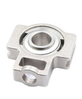 Top Shelf SUCT207 304 Stainless Steel Vertical Outer Spherical Bearing With Deep Groove Ball Design, close-up view.