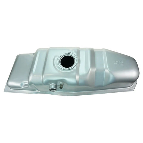 Fuel Tank And Strap Kit For Gas Tank Replacement Compatible With 1997 2002 Chevrolet S10 GMC Sonoma And 1996 2000 Isuzu Hombre Direct Fit With Included Strap Set. Steel fuel tank for GM S-Series trucks visible.