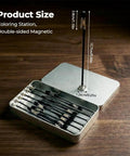 Magnetic Helping Hands Soldering Tool Kit with 12 magnetic alligator clips and stand base for model painting and airbrushing