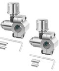 Bullet Piercing Valve Kit For Refrigerator 2 Pack Anti Rust Fits 1/4 Inch, 5/16 Inch And 3/8 Inch OD Pipes, includes valves and wrenches