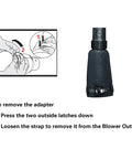 Universal Gutter Cleaning Kit For Leaf Blowers With 11 Ft Reach No Ladder Needed Tool Free Setup Fits 95 Percent Of Major Blowers Up To Five Inches Diameter Designed For Easy Debris Cleanup From The Ground - adapter removal instructions