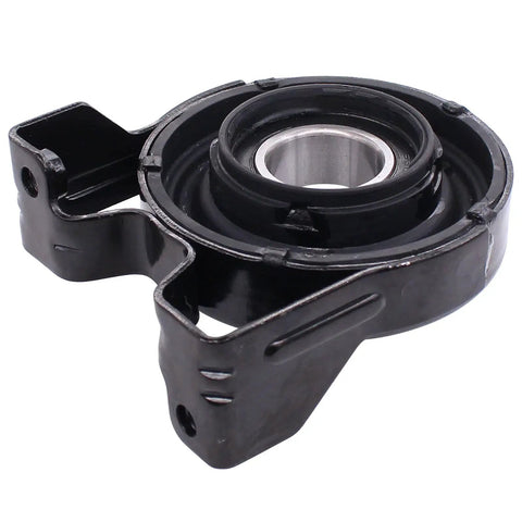 Crush Drivetrain Shake Fast With This Heavy Duty Driveshaft Center Support Bearing And Mount Boot Kit Replacement For Volkswagen Touareg Porsche Cayenne Suv 2003 To 2010, close-up view of black support bearing with metal insert.