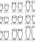 Diagrams of Carbon Fiber 700C Road Wheelset Rim Brake For Aero Performance With Depths 30 35 38 40 45 50 55 60 88mm