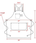 Heavy Duty Cross Back Cotton Canvas Apron With Extra Large Pockets For Home Cooks And Pros Pro Grade 31 By 27 Inches diagram