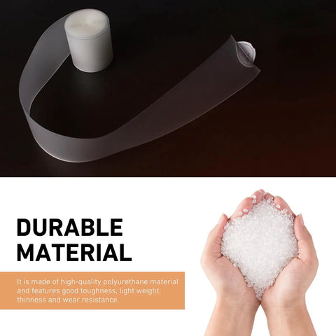 Two Pack Bicycle Tire Liners That Fight Punctures, 0.5mm Thick Inner Tube Protectors, Universal Fit, transparent material
