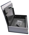 Open view of Discreet Diversion Safe Book Box With Key In Blue Dictionary Lookalike Hidden Storage For Money Jewelry Valuables