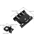 Top Tier Sliding Door Roller Replacement Kit Metal Wheels For Super Smooth And Silent Glide On Wardrobe Closet Hardware Quick Install Strong Build Fits T And U Shape Track Rail Systems Fix Stuck Doors Stop Noise Forever Reliable black metal roller set 7cm 8cm