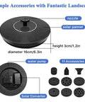 Sun Powered Fountain Pump For Bird Bath And Garden Water Feature 1.5W Outdoor Pump With 8 Nozzles Freestanding Accessories
