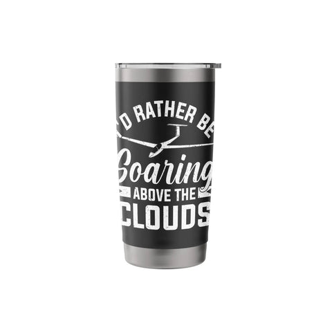 Insulated Stainless Steel Tumbler For Sailplane Pilot And Glider Enthusiast Aviation Lover Gift For Soaring Flight Fans Hot Or Cold Beverage Cup