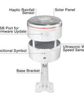 Weather Station Kit With 7.5 Inch IoT Display Console, Outdoor Sensor Array And WN32 Thermometer And Hygrometer labeled components.