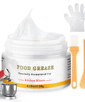 Food Grade Grease For Stand Mixers, Premium Lubricant That Reduces Noise And Wear, Extends Machine Life, 120g jar with applicator brush and stick
