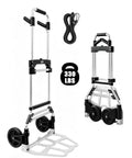 Heavy Duty Folding Hand Truck With Slick Telescoping Handle And Smooth Rolling Wheels Zero Fuss Portable Dolly Cart, 330 lb capacity.