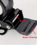 Close-up of a Heavy Duty Steel Plate Caster with brake feature, showing the 22mm universal swivel ball wheel.