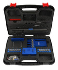 Adjustable Doweling Jig Kit with Five Drill Sleeves 6mm 8mm 10mm in Black Carry Case for Precision Dowel Hole Drilling in Woodworking