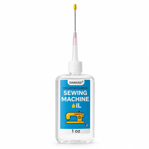 Clear Residue Free 1oz Fine Light Sewing Machine Oil With Applicator for smooth needle bar, bobbin area, and bearings in bottle