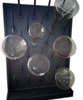 Bottle Drying Rack Pegboard Wall Mounted Desk Black 27 Pegs Removable PP Glassware Drying Draining Rack For Lab Cleaning And Education Beaker And Flask Air Drying System That Dries Like A Pro, black pegboard rack with glassware