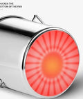 Bottom of Giant 122 Quart Stainless Steel Stock Pot With Tap Lid For Big Batches Heavy Duty Induction Gas Electric Compatible