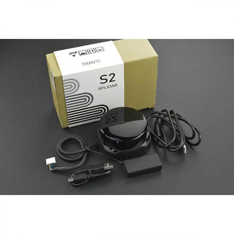 Beefy dToF LiDAR Sensor With 30 Meter Range, 32,000 Samples Per Second, IP65 Dust And Water Resistant, with cables and box