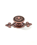 Antique Copper Cabinet Knobs Set Of Four Heavy Duty Mushroom Drawer Knobs With Backplates For Dresser Drawers And Bi Fold Doors