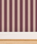 Traditional Classic Wallpaper Type II With Badass Durability And Smooth Matte Linen Finish For Commercial Residential Spaces, striped design